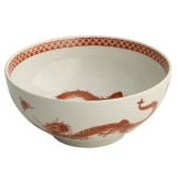Mottahedeh red dragon bowl