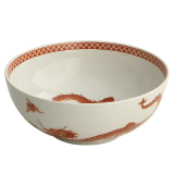 Mottahedeh red dragon bowl 9"
