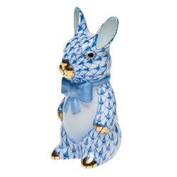 Herend Bunny with Bowtie - Blue