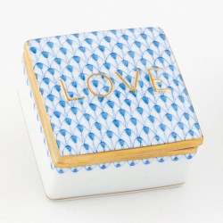 Herend Love Box Blue