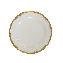 Mottahedeh Chelsea Feather Gold Bread & Butter Plate