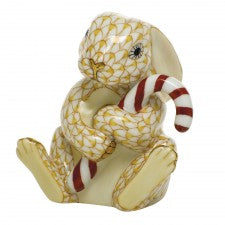 Herend candy cane bunny butterscotch