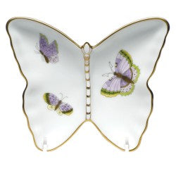 Herend royal garden butterfly pin dish
