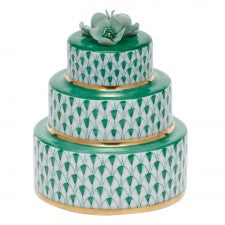 Herend wedding cake green