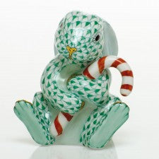 Herend candy cane bunny green