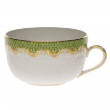 Herend Fish Scale Evergreen Canton Cup & Saucer