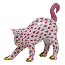 Herend Arched Cat - Pink