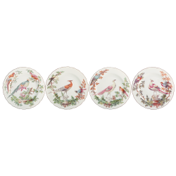 Mottahedeh chelsea bird dessert plate set of 4