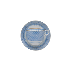 Mottahedeh Cornflower Lace Cup and Saucer