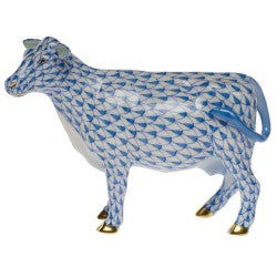 Herend cow blue
