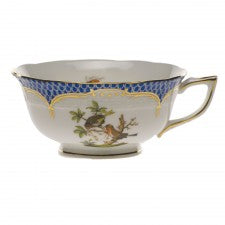 Herend rothschild bird blue border tea cup- motif 10