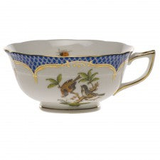 Herend rothschild bird blue border tea cup - motif 12