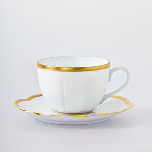 Royal limoges margaux gold tea cup & saucer