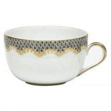Herend Fish Scale Gray Canton Cup & Canton Saucer