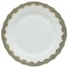 Herend Fish Scale Gray Dinner Plate