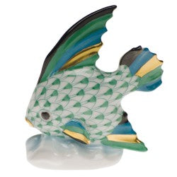 Herend fish table green ornament