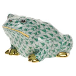 Herend frog green
