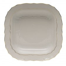 Herend China Golden Edge Square Fruit Dish