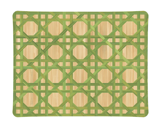 Hestia Green Bamboo Acrylic Tray