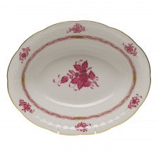 Herend Chinese Bouquet Raspberry Oval Vegetable Dish