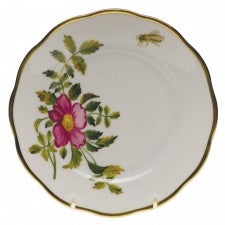 Herend American Wildflowers Prairie Rose Bread & Butter Plate
