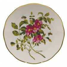 Herend American Wildflowers Prairie Rose Dinner Plate