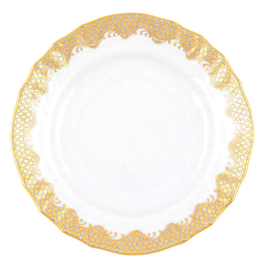 Herend Fish Scale Gold Bread and Butter Plate