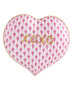 Herend Hugs And Kisses Heart Pink