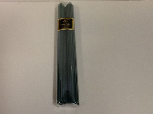 Knorr beeswax straight taper green pair 12"H