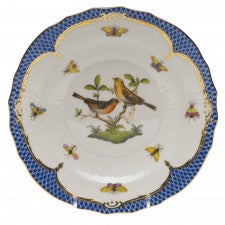 Herend rothschild bird blue border salad plate - motif 09