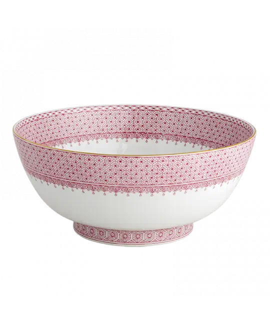 Mottahedeh Pink Lace Round Bowl