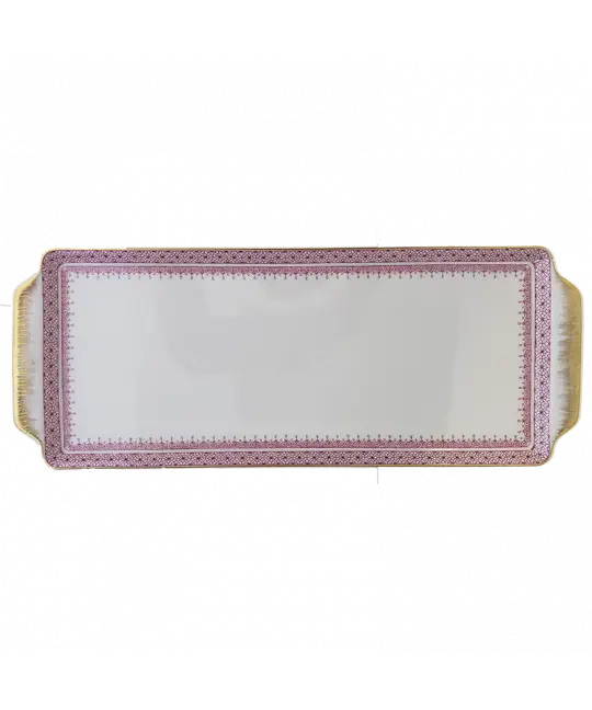Mottahedeh Pink Lace Sandwich Tray