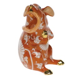 Herend Figurine Chinese Zodiac Mouse Eating Tail