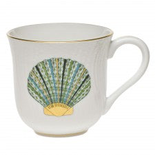 Herend mug scallop shell