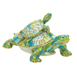 Herend Pair Of Turtles Reserve Collection