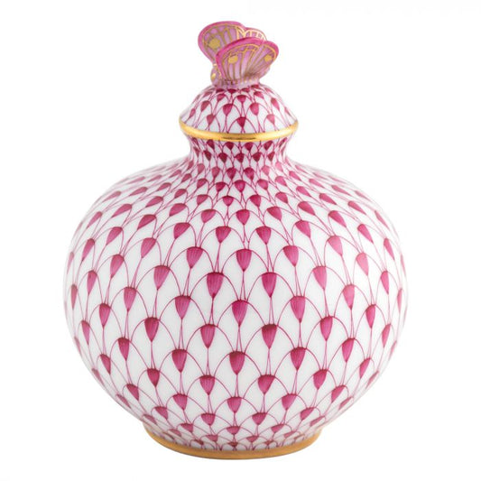 Herend Perfume Bottle Figurine Raspberry