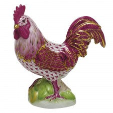 Herend proud rooster pink