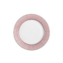 Mottahedeh Pink Lace Bread and Butter Plate