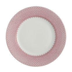 Mottahedeh Pink Lace Dinner Plate