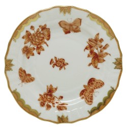 Herend fortuna rust bread and butter plate