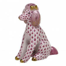 Herend Raspberry Poodle