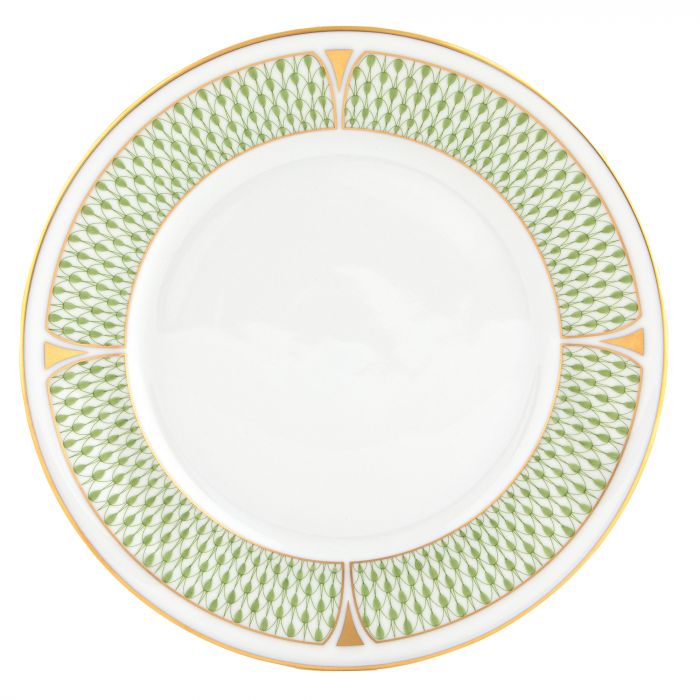 Herend Salad Plate - Art Deco Green