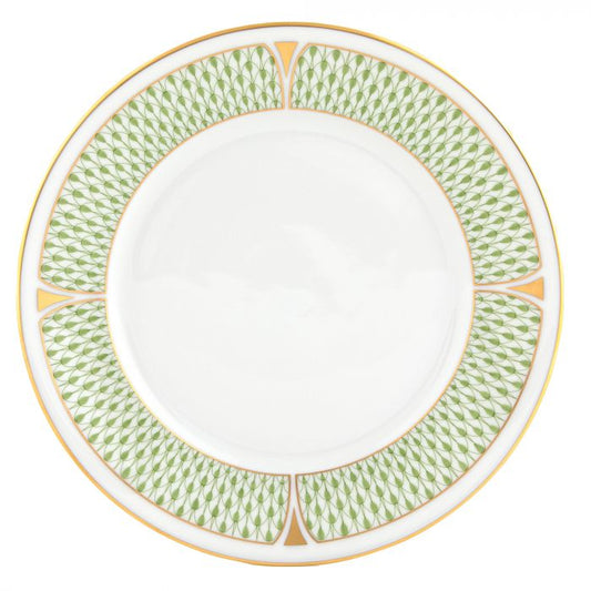 Herend Art Deco Green Salad Plate