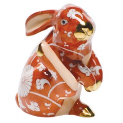 Herend Figurine Chinese Zodiac Scratching Bunny