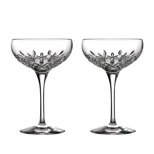 Waterford Lismore Champagne Saucer Pair